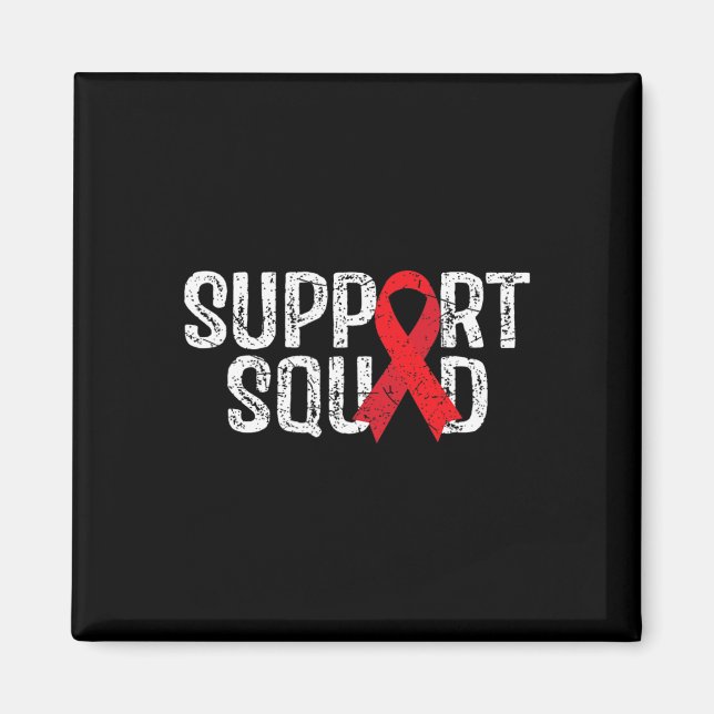 Support Squad Tee Blood Cancer Awareness Magnet (Framsidan)