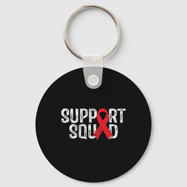 Support Squad Tee Blood Cancer Awareness Nyckelring (Framsida)