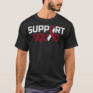 Support Squad Throat Oral Head & Nacke Cancer Awar T Shirt