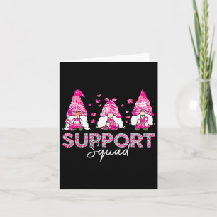 Support Squad Tie Dye Gnome Breast Cancer Awarenes Kort