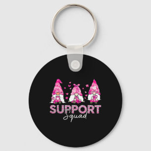 Support Squad Tie Dye Gnome Breast Cancer Awarenes Nyckelring
