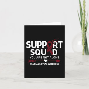 Support Squad Warrior Brain Aneurysm Awareness Fea Kort