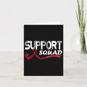 Support Squad Warrior Sickle Cell Awareness Women Kort