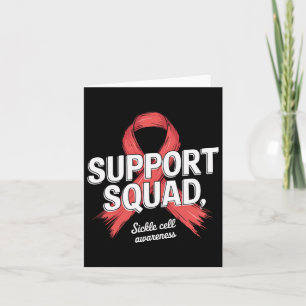Support Squad Warrior Sickle Cell Awareness Women Kort