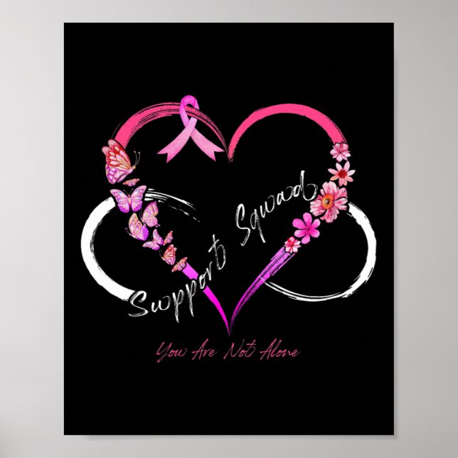 Support Square du is not Ensam Breast Cancer Awar Poster (Framsidan)
