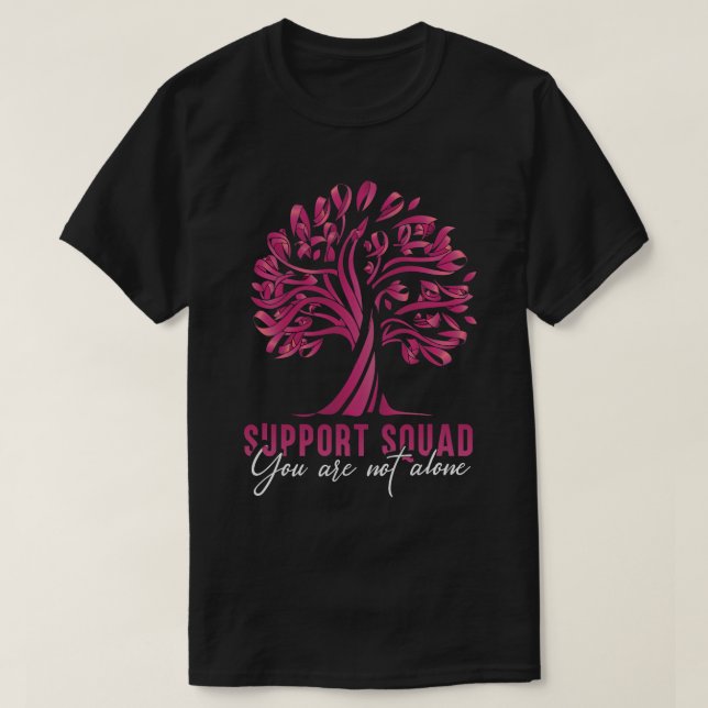 Support Square du is not Ensam Breast Cancer Awar T Shirt (Design framsida)