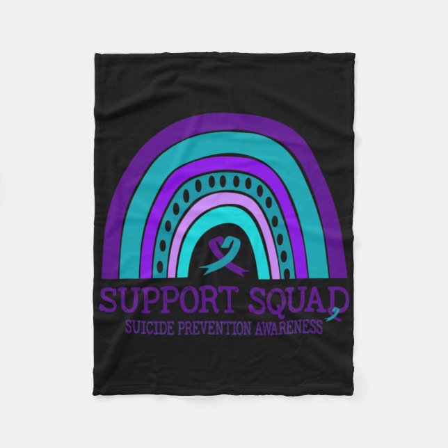 Support Square Support Rainbow Suicide Prevention  Fleecefilt (Framsidan)