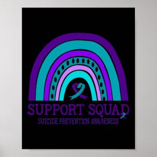 Support Square Support Rainbow Suicide Prevention  Poster