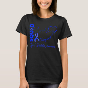 Support Square TYP 1 DIABETES-MEDVETENHET T Shirt
