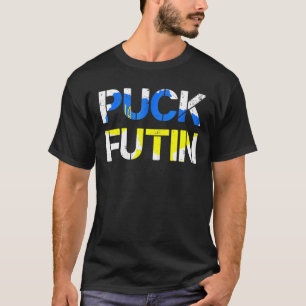 Support stand with Ukraina Flagga Anti Putin Funny T Shirt