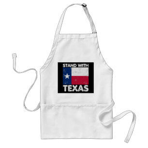 Support Texas I står med Texas Texan Flagga Förkläde