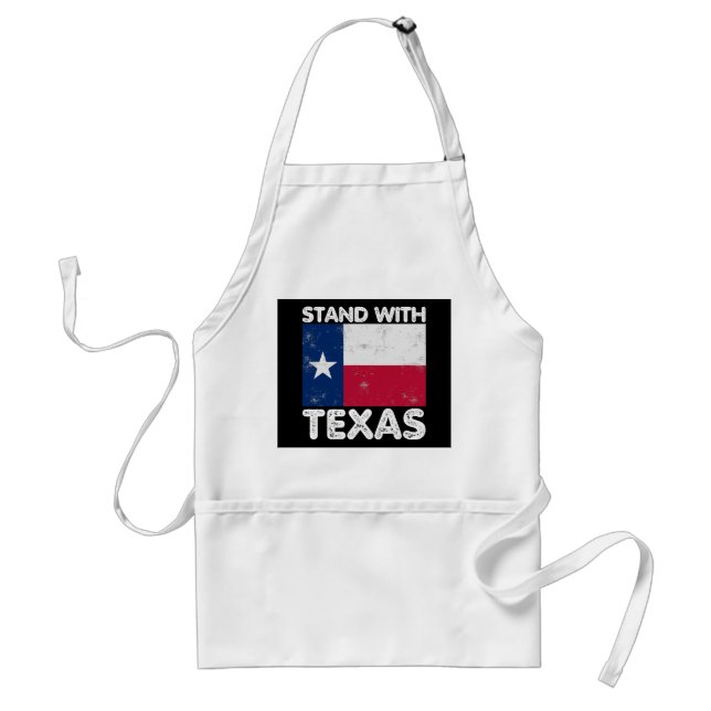 Support Texas I står med Texas Texan Flagga Förkläde (Framsidan)