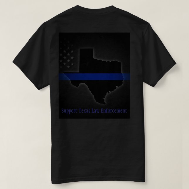 Support Texas Tillsatta lagar T-Shirt (Design baksida)