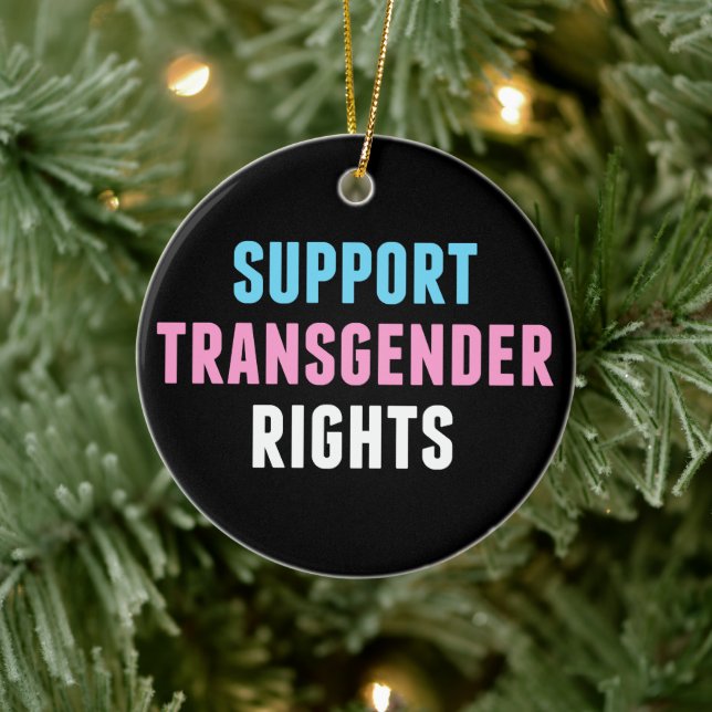 Support Transgender Höger jul Julgransprydnad Keramik (Träd)