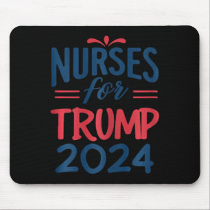 Support Trump 2024 Återvalssjuksköterskor för trum Musmatta