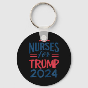 Support Trump 2024 Återvalssjuksköterskor för trum Nyckelring