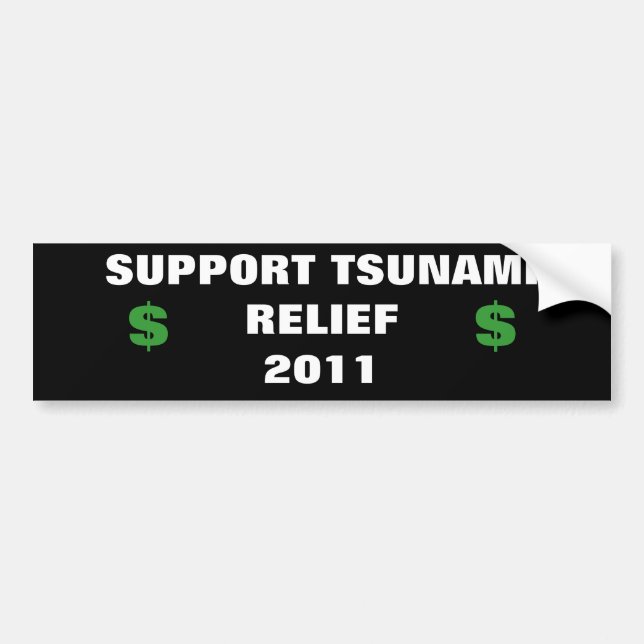 SUPPORT TSUNAMI RELIEF BILDEKAL (Framsidan)