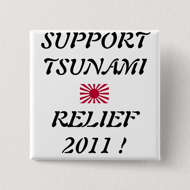 SUPPORT TSUNAMI RELIEF KNAPP (Framsida)