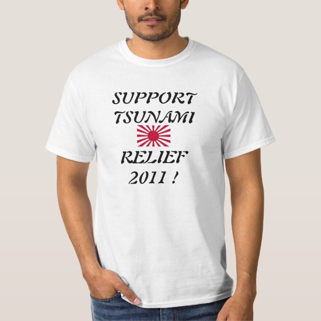 SUPPORT TSUNAMI RELIEF T-SHIRT (Framsida)