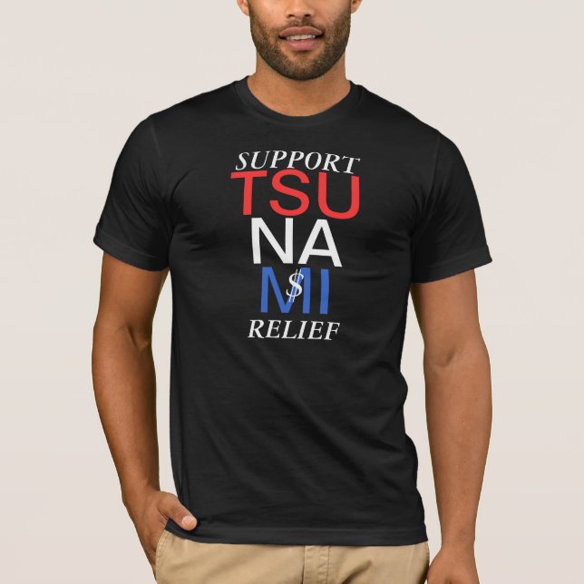 SUPPORT TSUNAMI RELIEF TEE (Framsida)