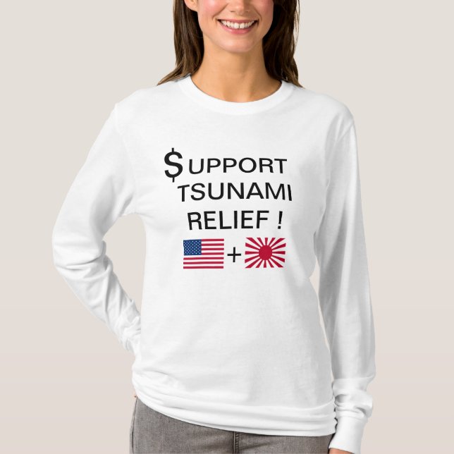$SUPPORT TSUNAMI RELIEF! TEE (Framsida)