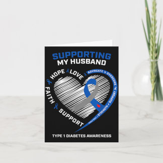 Support Type One Diabetic Husband Type 1 Diabetes Kort