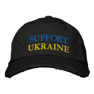 Support Ukraina Embroized Cap Hat Freedom Broderad Keps