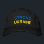 Support Ukraina Hat Embroired Baseball Cap Broderad Keps<br><div class="desc">Stöd till Ukraina Baskakor - fred - Ukrainas Flagga - frihet - solidaritet - stark tillsammans - frihetseger! Du kan överföra till mer än 1 000 Zazzle-produkter! Vi står med Ukraina!</div>