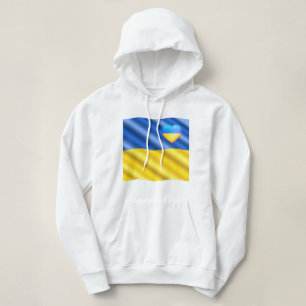 Support Ukraina Hoodie Ukrainas Flagga Heart T Shirt