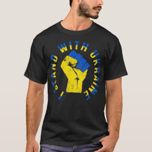 Support Ukraina jag står med Ukraina Free Ukrine U T Shirt