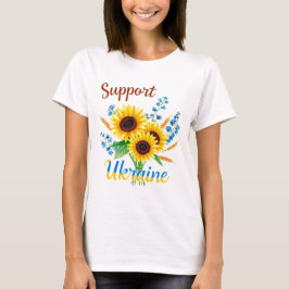 Support Ukraina Solros T Shirt