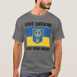 Support Ukraina Spara Ukraina Öka dina röster T Shirt