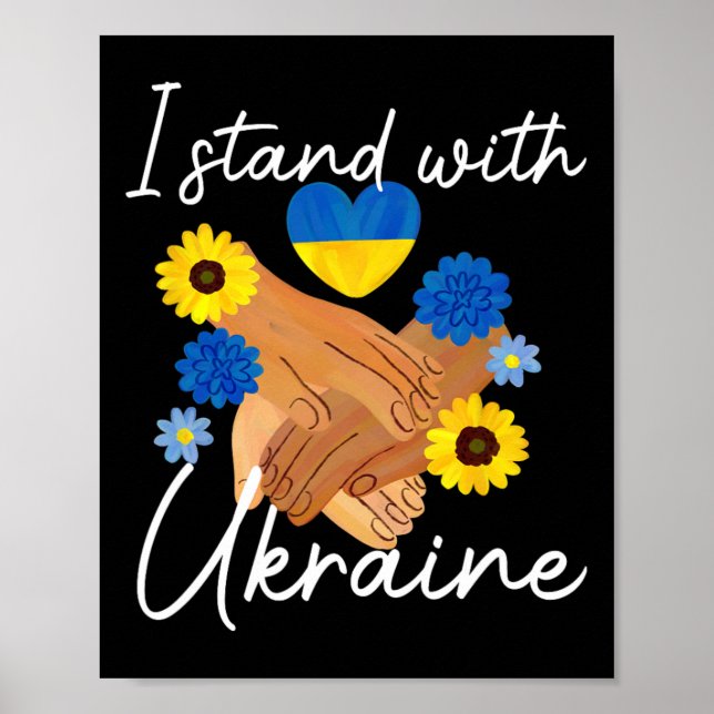 Support Ukraine Peace Unity Ukraine Hope Awareness Poster (Framsidan)