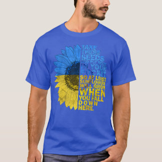 Support Ukraine Sunflower flag Ukraine I Stand Wit T Shirt