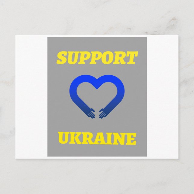 SUPPORT UKRAINE VYKORT (Framsida)