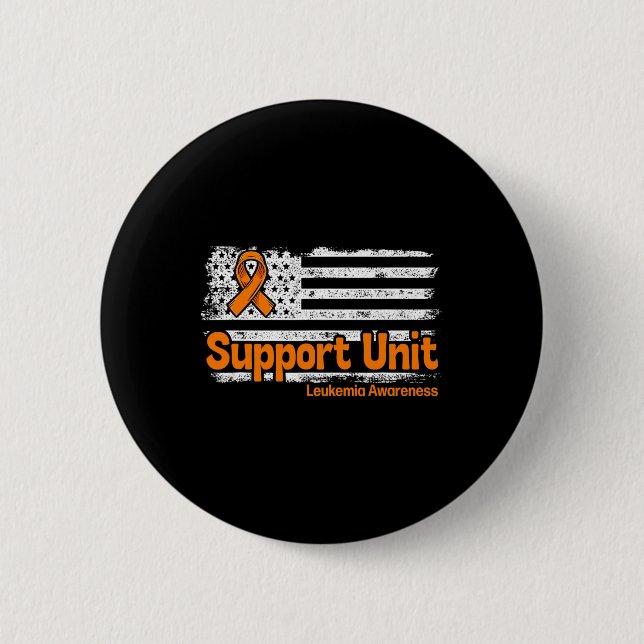 Support Unit Flagga Blood Cancer Leukemia Awarenes Knapp (Framsida)