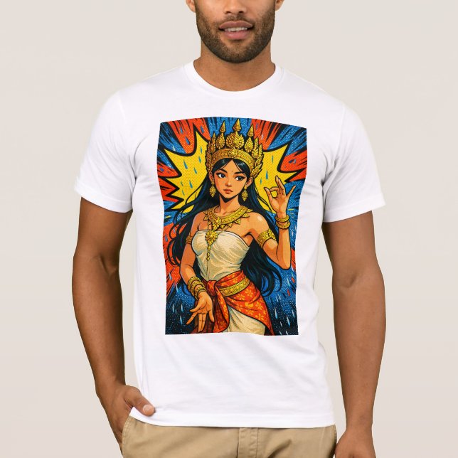 Support Us Apsara Tshirt T Shirt (Framsida)