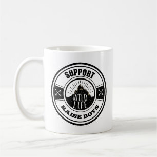 Support Vilda djur Raise Boys Kaffemugg