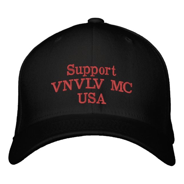Support VNVLV MC USA Embroized Hat Broderad Keps (Framsida)