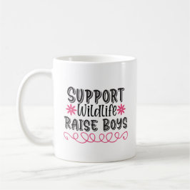 Support Wildlife, Raise Boys Kaffemugg