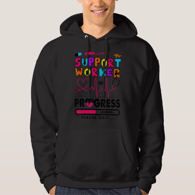 Support Worker under pågående sjuksköterskeverksam Hoodie (Framsida)