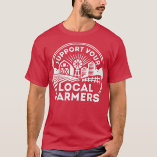 Support Your Local Farmers Crewneck, farm local ,  T Shirt