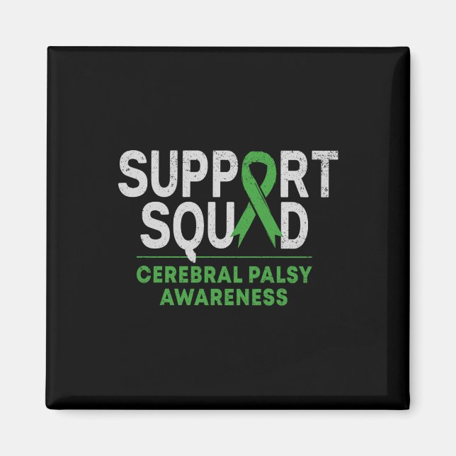 Supportant Cerebral Palsy Awareness Month Cp Gr Magnet (Framsidan)