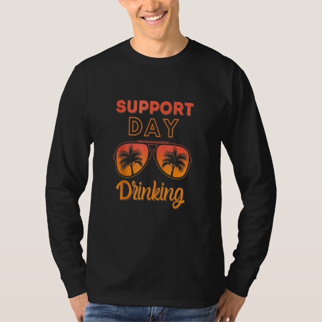 Supportdag som drar S U M M E R-bussventilation T Shirt (Framsida)