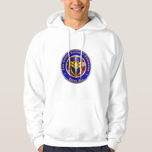 Supportkommando för den andra avdelningen hoodie (Framsida)