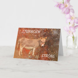 Supportkort för Donkey Encouragement Cancer Kort