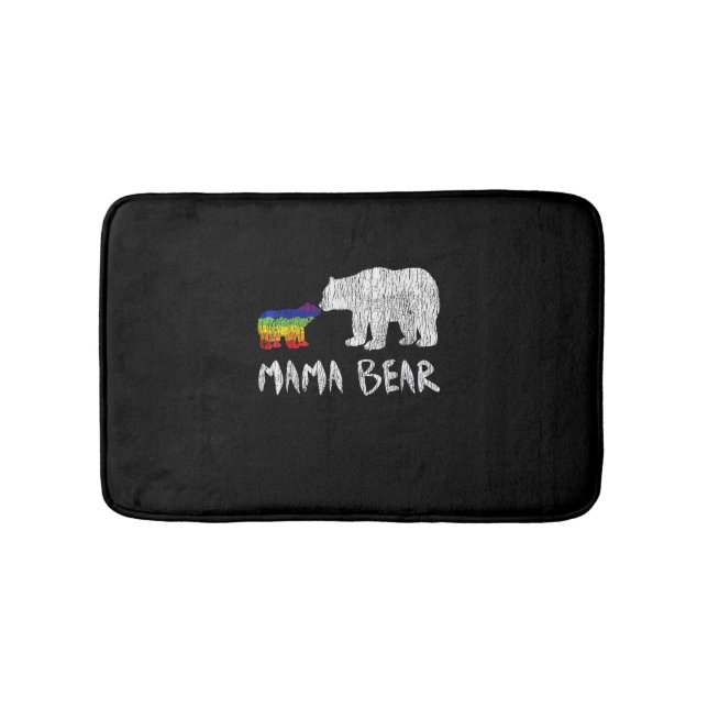 Supportpris för Rainbow Mamma Bear Always Forever  Badrumsmatta (Framsidan)