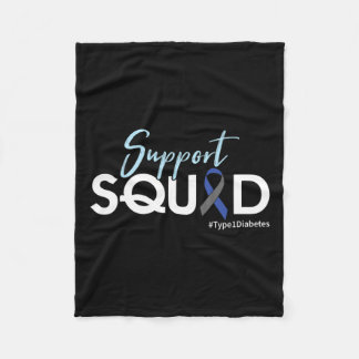 Supportruta - Medvetenhet om typ 1-diabetes Fleecefilt