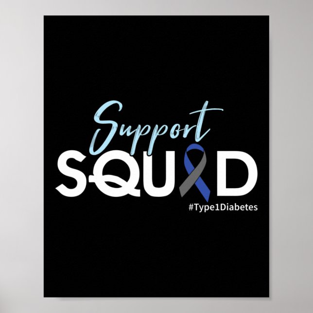 Supportruta - Medvetenhet om typ 1-diabetes Poster (Framsidan)