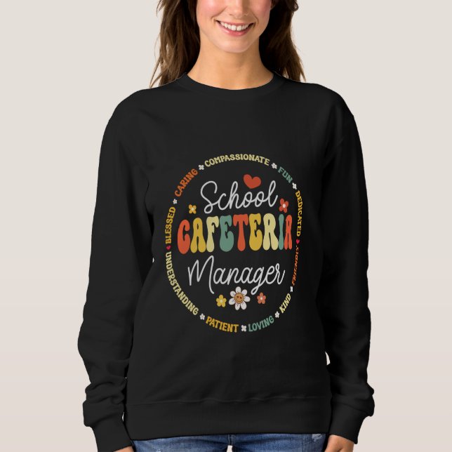 Supportteamet för Groovy Skolor Cafeteria Manager T Shirt (Framsida)
